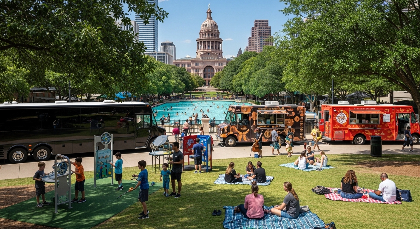 Austin family activities, outdoor fun, Barton Springs