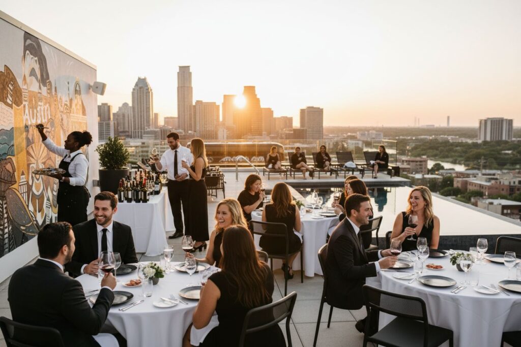 exclusive Austin experiences, rooftop dining, cultural activities