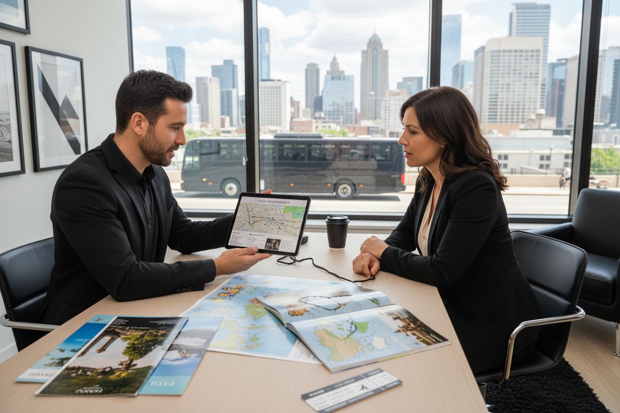 travel concierge consultation modern office