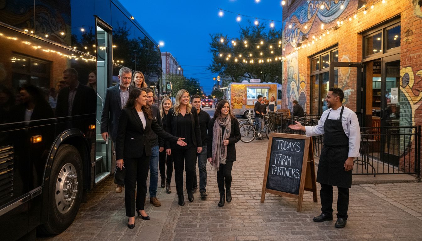 luxury bus food tour